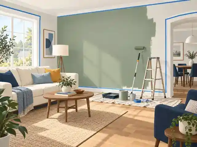 Freshly painted interior